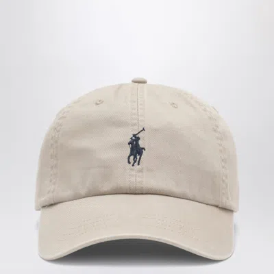 Polo Ralph Lauren Beige Baseball Cap With Logo In Neutral