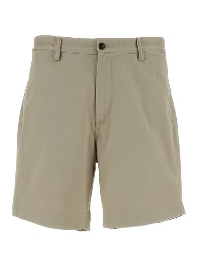 Polo Ralph Lauren Beige Bermuda Shorts With Welt Pockets