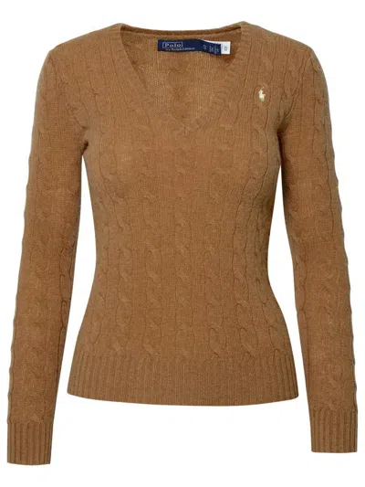 Polo Ralph Lauren Beige Cashmere Blend Kimberly Sweater