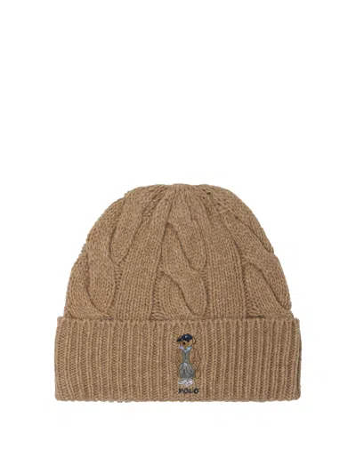 Polo Ralph Lauren Beige Cashmere Hat In Brown