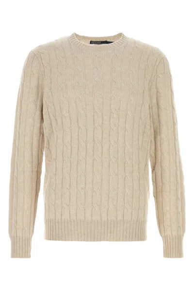 Polo Ralph Lauren Beige Cashmere Sweater In Brown