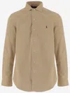 Polo Ralph Lauren Beige Corduroy Shirt In Neutral