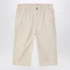 Polo Ralph Lauren Beige Cotton Pants In Gray