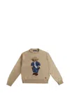 Polo Ralph Lauren Bear Polo Shirt With Rolled Collar