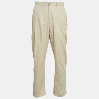 Pre-owned Polo Ralph Lauren Beige Gabardine Regular Fit Pants Xl In Sand
