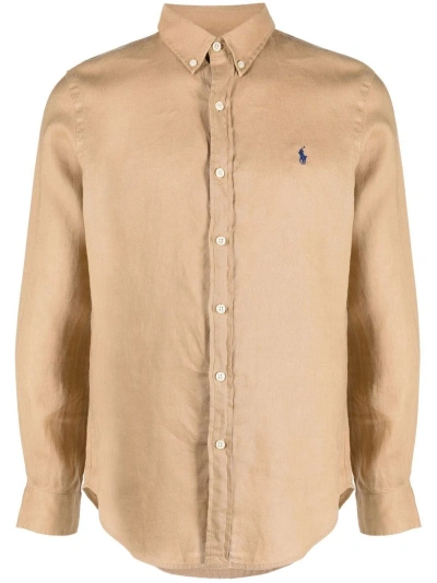 Polo Ralph Lauren Beige Linen Shirt