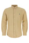 Polo Ralph Lauren Beige Oxford Shirt In Surreytan