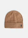Polo Ralph Lauren Beige Wool Blend Beanie In Brown