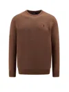 Shop Polo Ralph Lauren Beige Wool Sweater In Brown