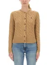 Polo Ralph Lauren Cable-knit Cardigan In Multi