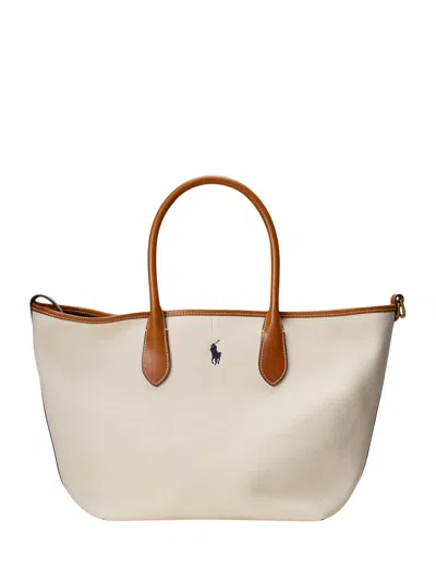 Polo Ralph Lauren Bellport Tote Bag In White