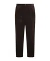 Polo Ralph Lauren Mens Hitman Wide-leg Pleated Cotton-corduroy Trousers Brown In Brown