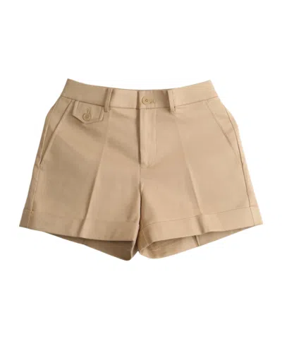 Polo Ralph Lauren Belt Loop Shorts In Neutral