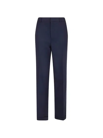 Polo Ralph Lauren Belt-loop Straight Trousers In Blue