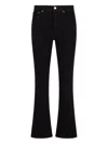 Polo Ralph Lauren Belt-loops Flared Trousers In Black