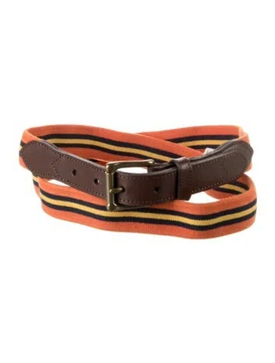 Pre-owned Polo Ralph Lauren Belt In Orange