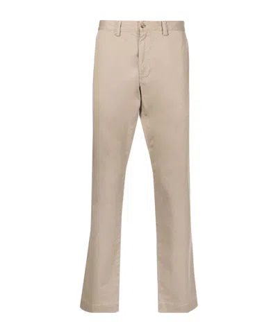 Polo Ralph Lauren Belt Ring Casual Pants In Nude