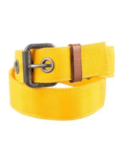 Pre-owned Polo Ralph Lauren Belt In Yellow