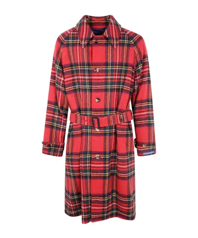 POLO RALPH LAUREN POLO RALPH LAUREN BELTED CHECKED COAT
