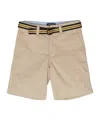 Polo Ralph Lauren Kids' Beige Cotton Bermuda Shorts With Belt