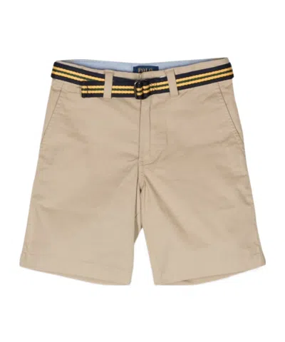 Polo Ralph Lauren Kids' Belted Chino Shorts In Nude