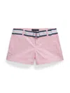 Polo Ralph Lauren Belted Chino Shorts In Pink