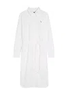 Polo Ralph Lauren Belted Cotton Midi Shirt Dress In White
