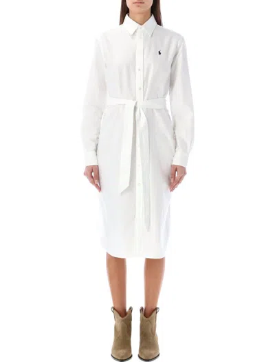 POLO RALPH LAUREN POLO RALPH LAUREN BELTED COTTON OXFORD SHIRTDRESS