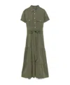 Polo Ralph Lauren Tiered Midi Dress In Green