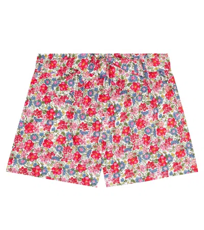 Polo Ralph Lauren Kids' Belted Floral Cotton Shorts In Camden Floral
