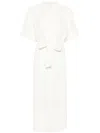 Polo Ralph Lauren Belted Midi Shirt Dress In Neutrals