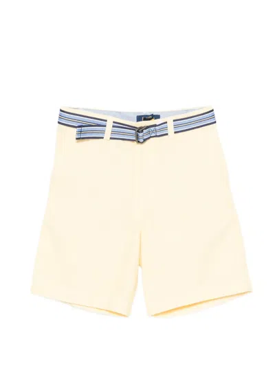 Polo Ralph Lauren Kids' Belted Shorts In Yellow