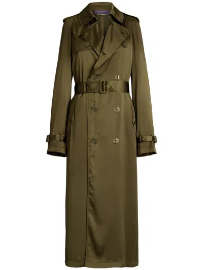 Polo Ralph Lauren Belted Trench Coat In Green