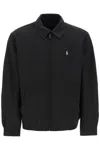 Polo Ralph Lauren Giacca A Vento Con Colletto Classico E Dettaglio Pony Sul Fronte In Cotone Nera Uomo In Black
