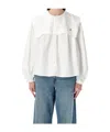 Polo Ralph Lauren Cotton Oxford Shirt With Bib Detail In Neutral