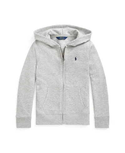 Polo Ralph Lauren Kids' Big & Little Girls Fleece Full-zip Hoodie In Gray