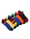 Polo Ralph Lauren Big & Tall 6-pk Tech Low-cut Socks In Multi