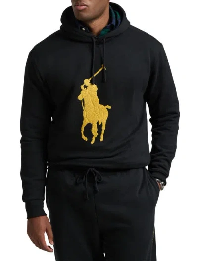 Polo Ralph Lauren The Rl Fleece Big Pony Hoodie In Polo Black