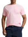 Polo Ralph Lauren Big & Tall Classic Fit Jersey Crewneck Pocket Tee In Pink