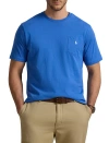 Polo Ralph Lauren Big & Tall Classic Fit Jersey Crewneck Pocket Tee In Blue