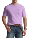 Polo Ralph Lauren Big & Tall Classic Fit Jersey Crewneck Pocket Tee In Purple