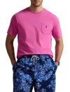 Polo Ralph Lauren Big & Tall Classic Fit Jersey Crewneck Pocket Tee In Peony Pink