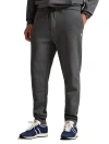Polo Ralph Lauren Trousers Featuring Elastic Waistband And Ribbed Cuffs In Gray