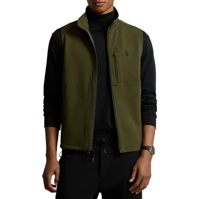 Polo Ralph Lauren Double-knit Tech Vest In Company Olive