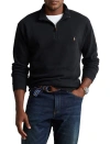Polo Ralph Lauren Big & Tall Estate Rib Half-zip Pullover In Black