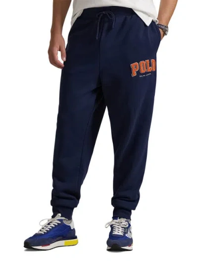 Polo Ralph Lauren Big & Tall Fleece Logo Joggers In Cruise Navy