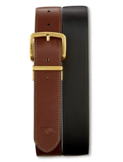 Polo Ralph Lauren Big & Tall Leather Reversible Belt In Multi