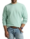 Polo Ralph Lauren Green Polo Pony Cotton Sweatshirt In Celadon