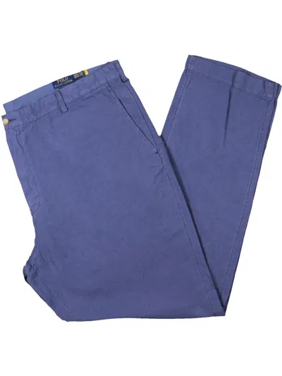 Polo Ralph Lauren Big & Tall Mens Linen Straight Leg Pants In Blue