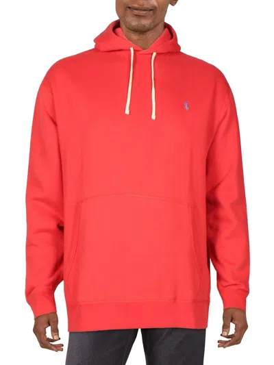 Polo Ralph Lauren Big & Tall Mens Logo Fleece Hoodie In Red